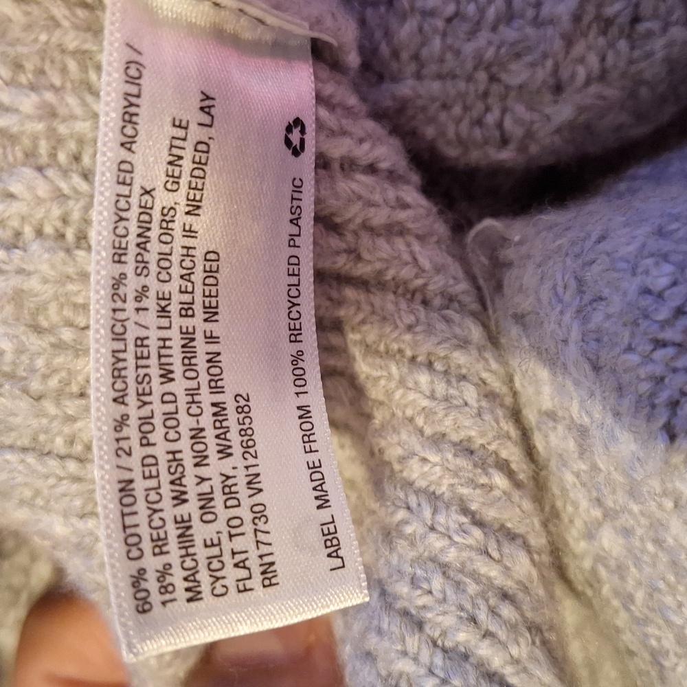 Universal Thread Button-Up Cowl Neck Sweater - Be… - image 5